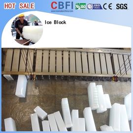 Planta del bloque de hielo de la capacidad grande/máquina industrial 74kw.h/tonelada del fabricante de hielo