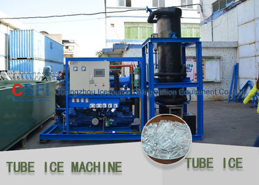 Máquina de hielo inteligente del tubo del sistema de control del PLC de Alemania Siemens 1000kg - 30000kg