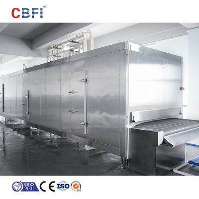 Congelador de túnel congelado de alta eficiencia IQF rápido para supermercado