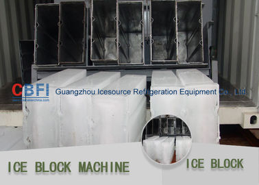 Refrigeración por agua/máquina de hacer hielo del bloque de la refrigeración por aire con la trituradora de hielo 380v