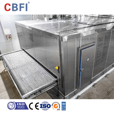 Efectivo congelador de túnel de acero inoxidable de alta velocidad R507 refrigerante