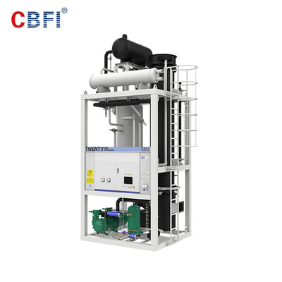 Máquina del fabricante del tubo del hielo de CBFI Freón 30 Ton Solid Flat Cut Ends completamente automática