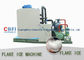 Máquina del fabricante de hielo de la escama de la capacidad grande de la agua de mar y del agua dulce