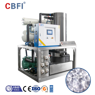 Máquina de compresión de tubos de hielo para el proceso de fabricación de hielo en tubos