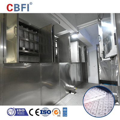 Máquina para cubitos de hielo de refrigeración por aire con refrigerante R404A para supermercados
