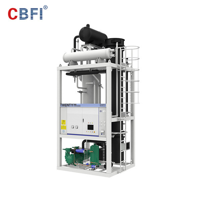 Compresor amargo del hielo de la máquina del tubo del hielo del control de la pantalla táctil del PLC del fabricante cristalino del tubo