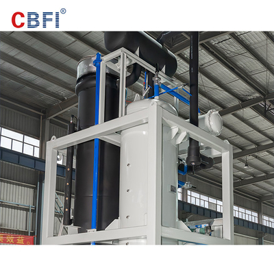 Máquina del tubo del hielo del evaporador del acero inoxidable de 20 toneladas con el regulador del PLC