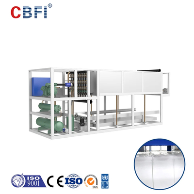 Máquina de bloqueo de hielo de acero inoxidable controlada por PLC 3-200 toneladas/día Capacidad Certificado CE/ISO