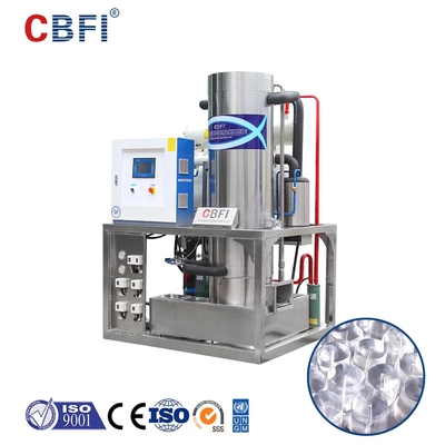 Estructura integral Máquina de hielo de tubo de 3,5 kW con capacidad de refrigeración de 28,3 kW y longitud de hielo de 30 ~ 55 mm