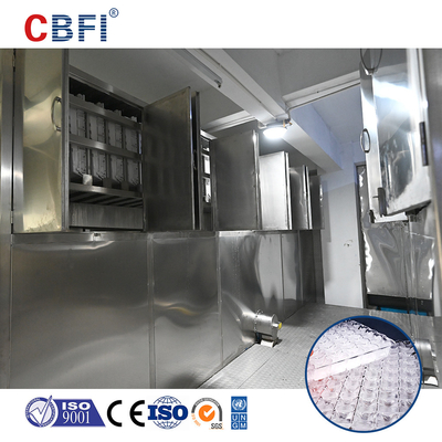 Para los pasillos del banquete 10 toneladas de cubo de hielo industrial que hace máquina la máquina de hielo comestible automática