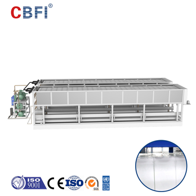 R404a Máquina de bloqueo de hielo de enfriamiento directo Máquinas industriales para hacer hielo