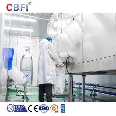 Máquina de cubos de hielo de acero inoxidable con compresor Bizter / Frascold - enfriamiento sin esfuerzo