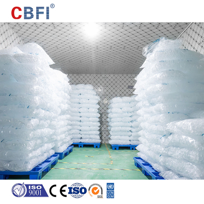 Máquina de cubos de hielo de acero inoxidable Bajo nivel de ruido R404A refrigerante para cubos de hielo cuadrados