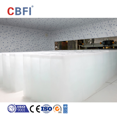 Máquina de bloqueo de hielo de refrigeración directa de acero inoxidable 3-200 toneladas/día Capacidad PLC controlada con CE/ISO