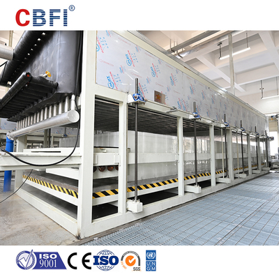 Máquina de fabricación de bloques de hielo de alta capacidad con control PLC y capacidad de 3-200 toneladas/día