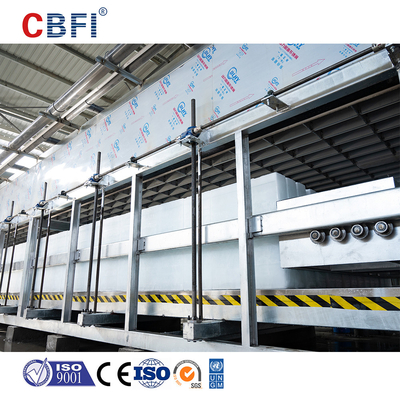 Máquina de fabricación de bloques de hielo de alta capacidad con control PLC y capacidad de 3-200 toneladas/día