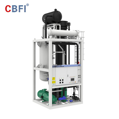 Capacidad grande de CBFI, pantalla táctil, refrigeración por agua eficiente de la máquina de hielo del tubo