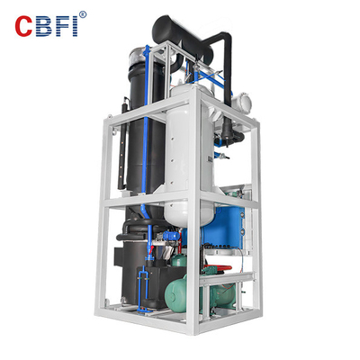 Capacidad grande de CBFI, pantalla táctil, refrigeración por agua eficiente de la máquina de hielo del tubo