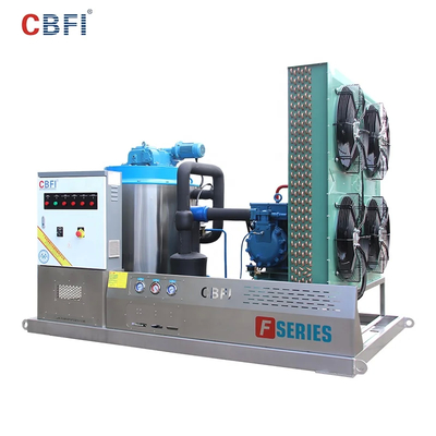 Compresor Hanbell Fabricante de hielo en escamas 1-60 toneladas/24h Máquina automática de producción de hielo