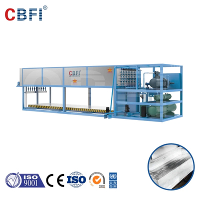 Máquina de bloqueo de hielo de refrigeración directa de acero inoxidable 3-200 toneladas/día Capacidad PLC controlada con CE/ISO